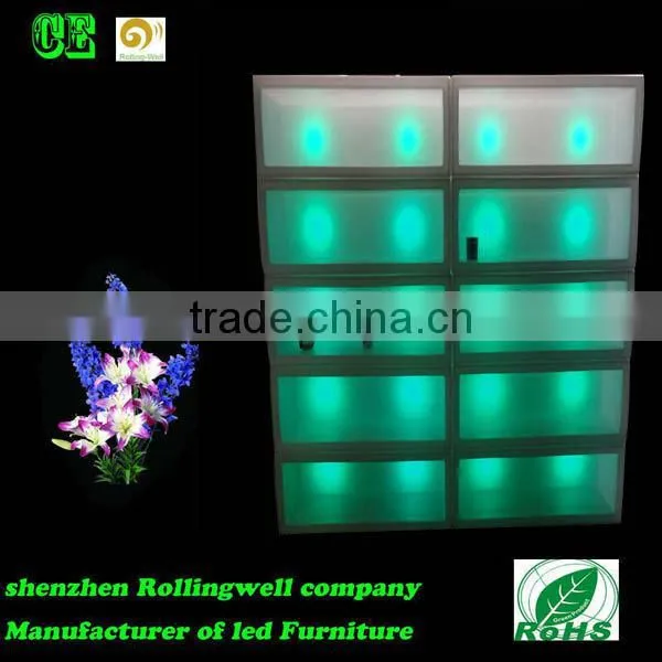 LED bar furniture manufacturer wholesale combination LED cocktail wine cabinet for nightclub