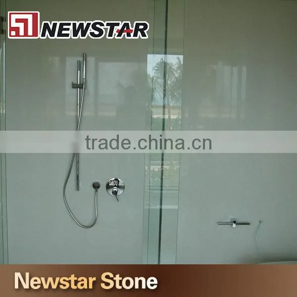New durable material white quartz tub surround