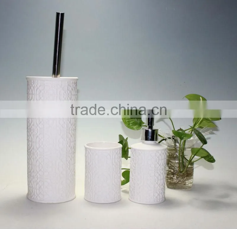 Matte White Bathroom Set