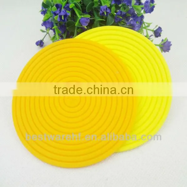 FDA 2017 new silicone round shaped cup mat