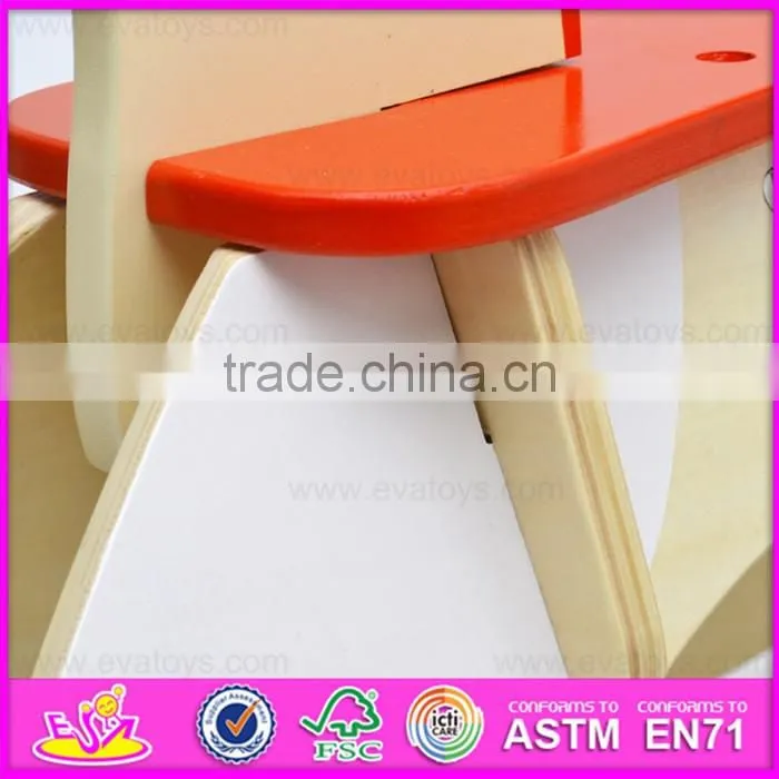 2016 New kids wooden trojan horse,solid wooden trojan horse,fashion wooden trojan horse W16D085
