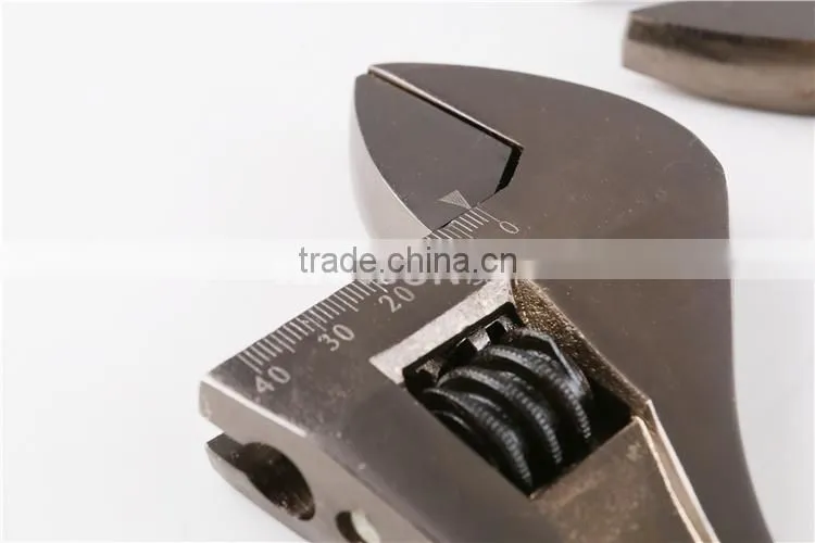 Professional Black Nickel Adjustable Wrench/Spanner