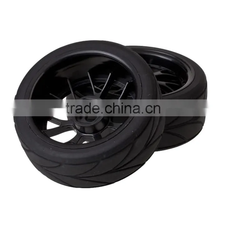 New Price of Car Tires Car Wheel 6111 1/10 ON ROAD RC CAR Wheel Rim & Tyre Black