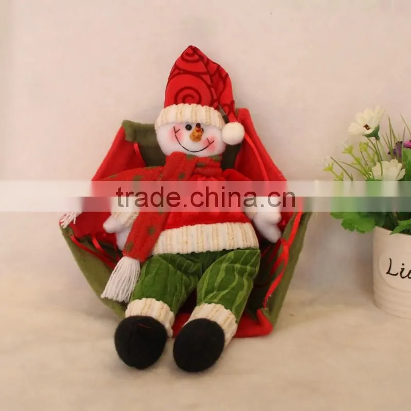 Santa Claus Snowman In Parachute Christmas Tree Hanging Ornament Xmas Decoration