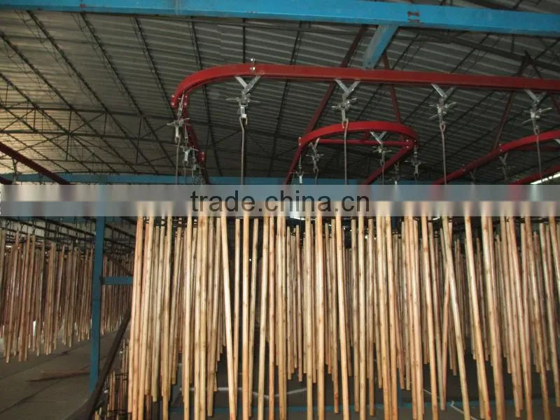 Varnished wooden broom handle with high quality