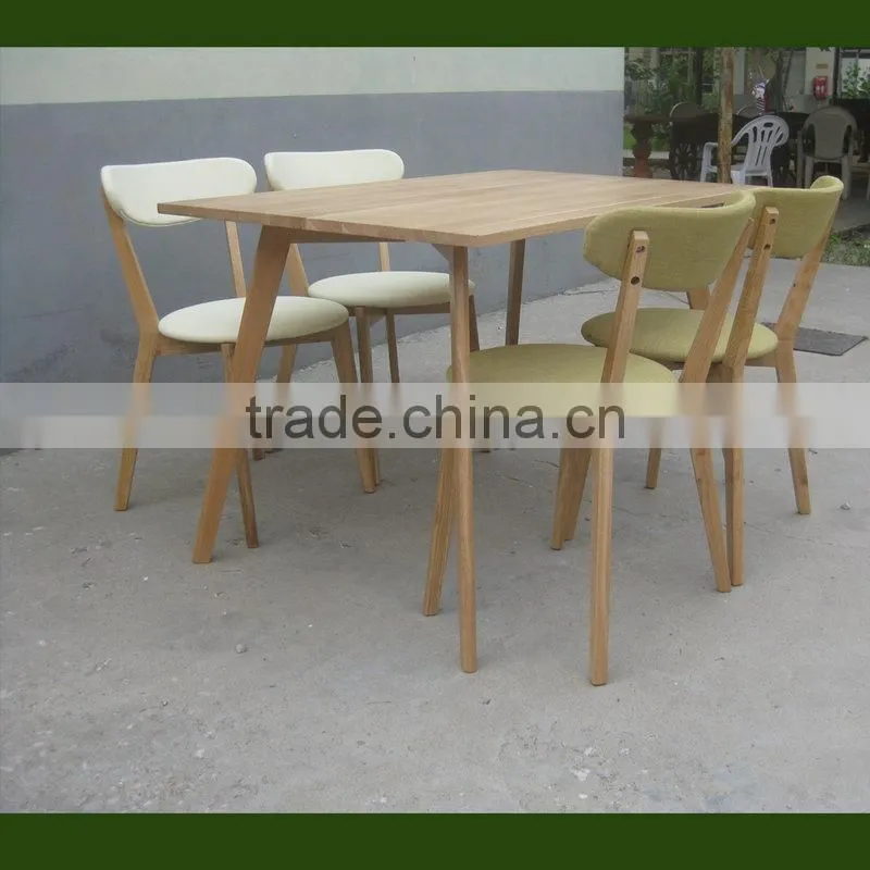 2016 Hot selling commercial solid wood restaurant chair dining chair table