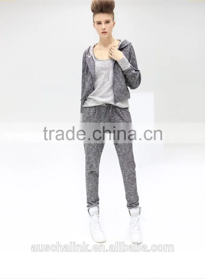 personalized woman knitted slim sweat pants joggers low price
