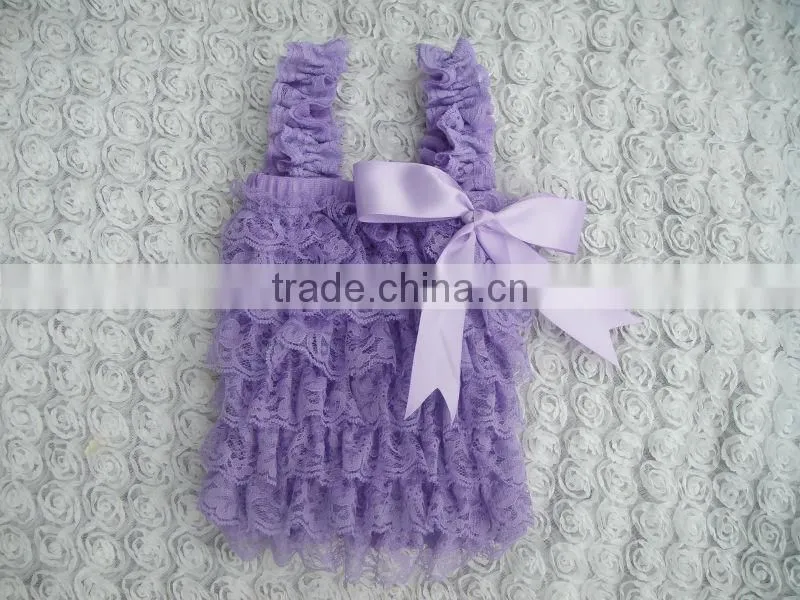 Newest style pop baby wear lace tops made in China