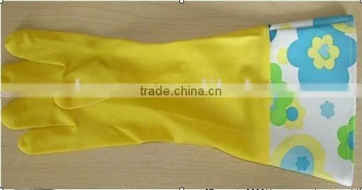 comfortable household latex gloves kitchen gloves