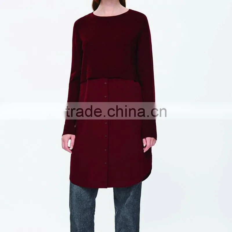 Lady evening formal pattern long sleeve dress