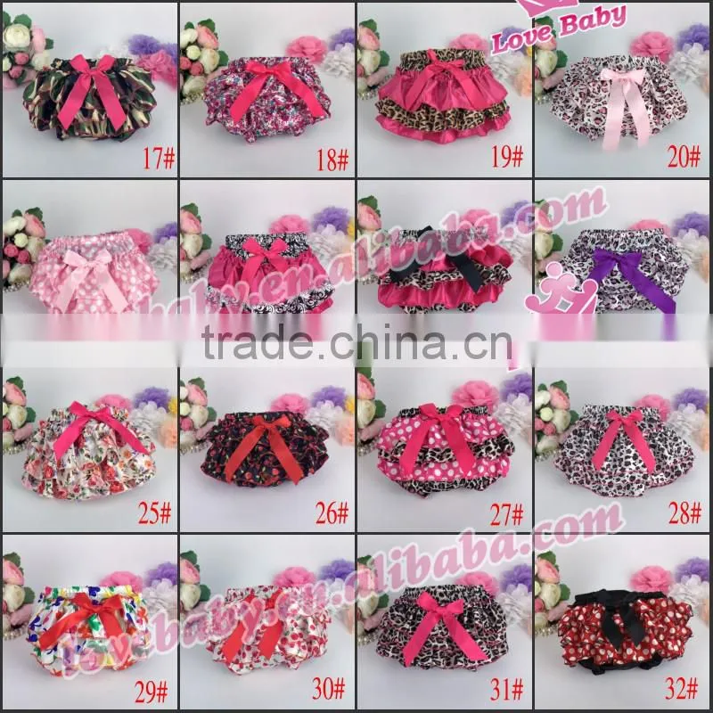 Wholesale Baby Satin Bloomers Fashional Cute Girl Satin Underwear