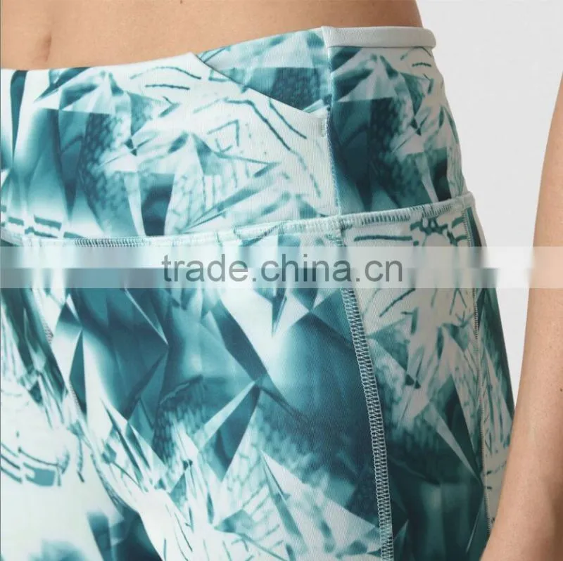 Custom Wholesale Gym Fitness & Body Building Yoga Wear Printed Shorts For Women