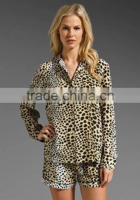 women's satin pajamas set