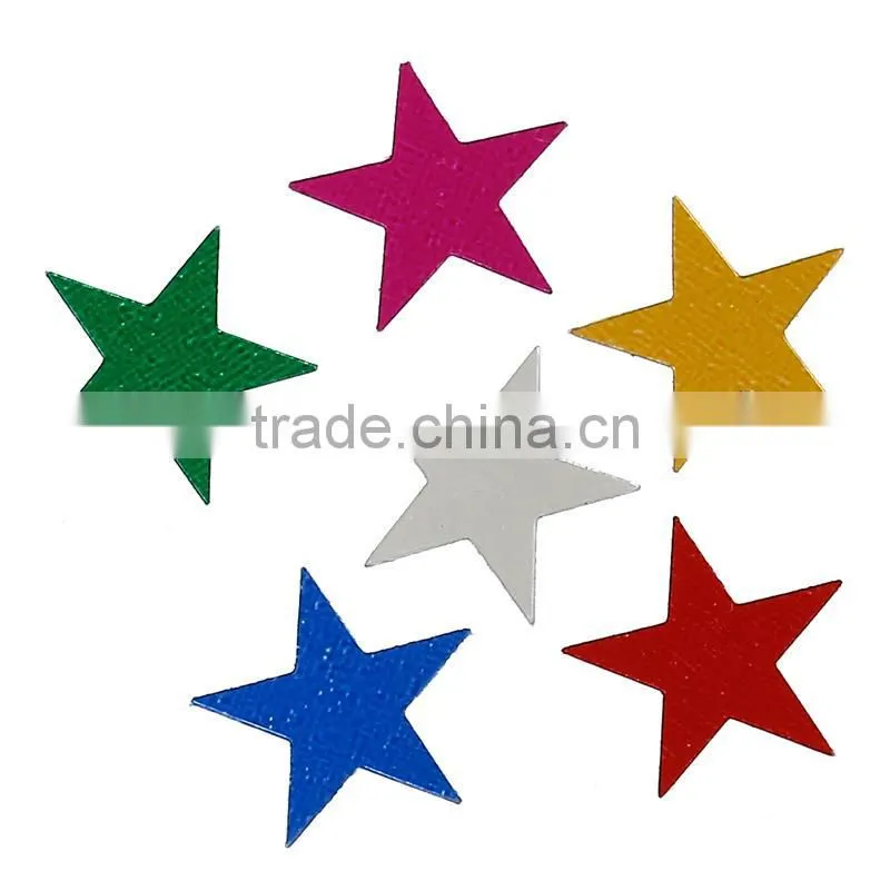 PVC Confetti Party Decorations Star At Random 10mm x 10mm,0 Grams