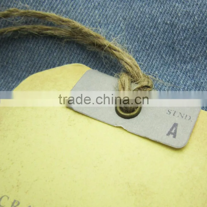 garment hang leather tag custom
