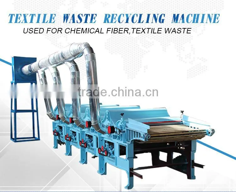 Factory sales high capacity textile waste recycling machine