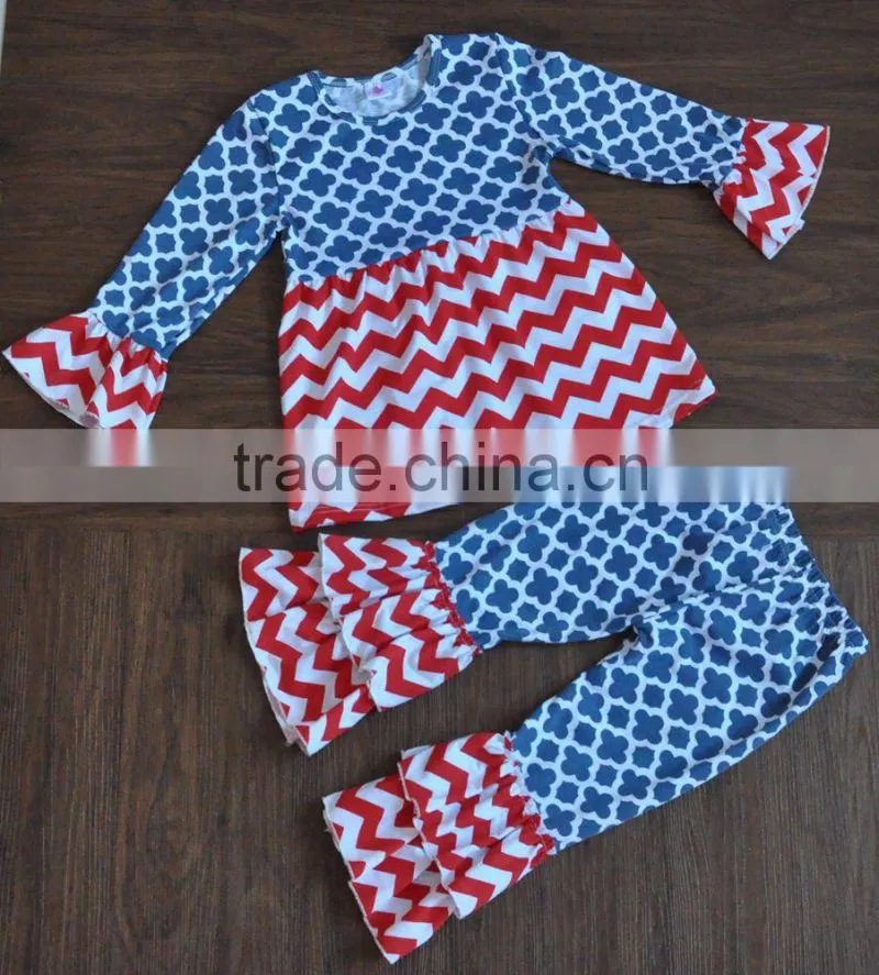 red and white wave stripe outfits baby girls romper sets sleeveless summer bow clothes