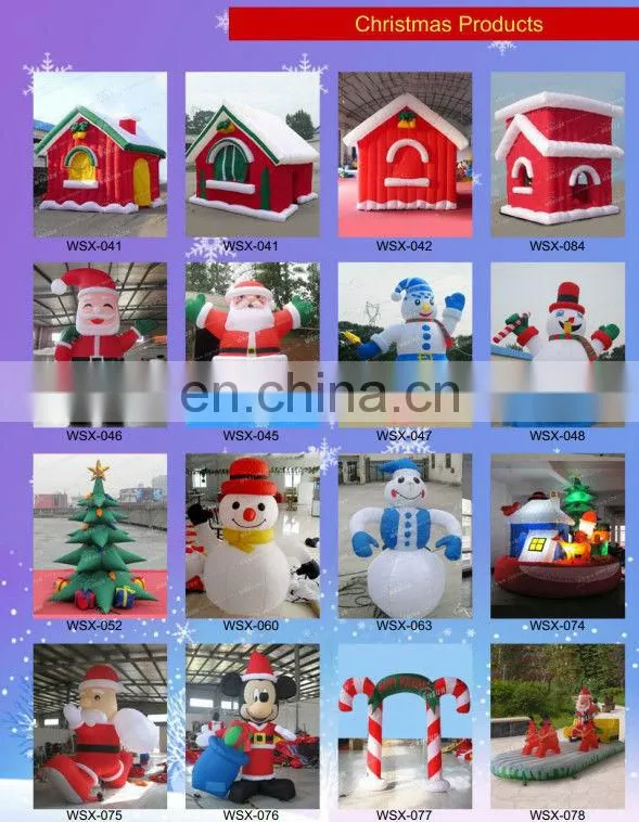 decorated inflatable christmas archway