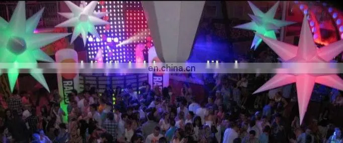 2013 Hot sale decor inflatable stars with led lights