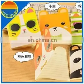 Cartoon low MOQ fancy hard cover notebook