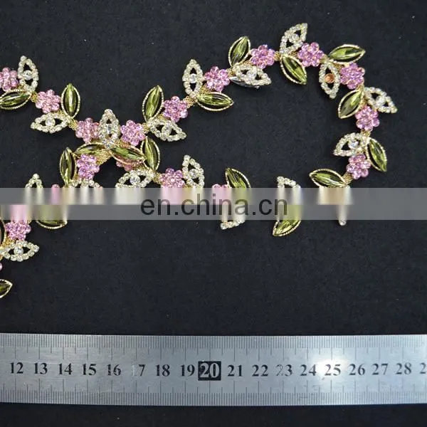bling bling decorative rhinestone trim/rhinestone chain trim
