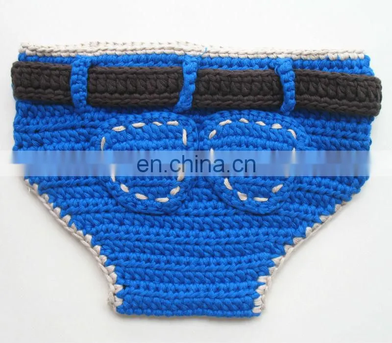 Knitted Baby Boys Diaper Cover Tan/ Brown Color, Newborn Baby Boys Crochet Shorts Bloomers
