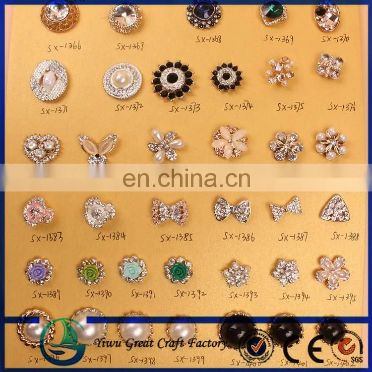 heart Cheap factory China bulk rhinestone brooch pearl brooch rhinestone button