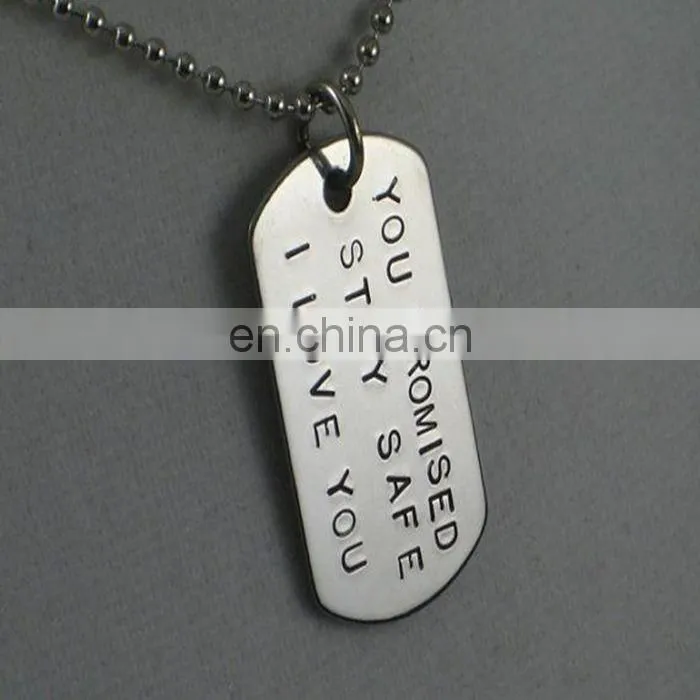 Holiday decoration wholesale metal custom cut out dog tag