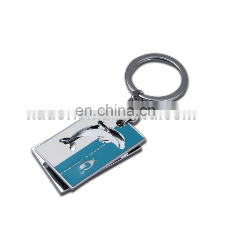 Custom dolphins metal keychain,metal keyring,souvenir key holder