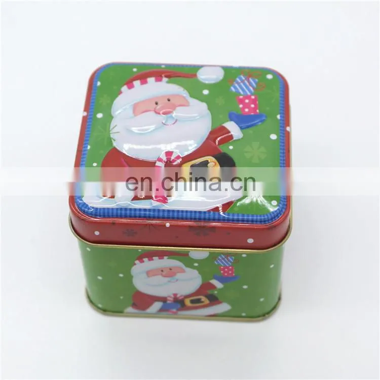 metal tin made christmas gift boxes for watch or small gift tin