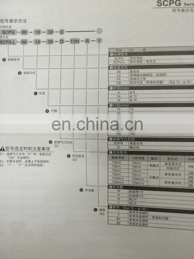 CKD Cylinder Japan Cylinder SCPG-00-10-30
