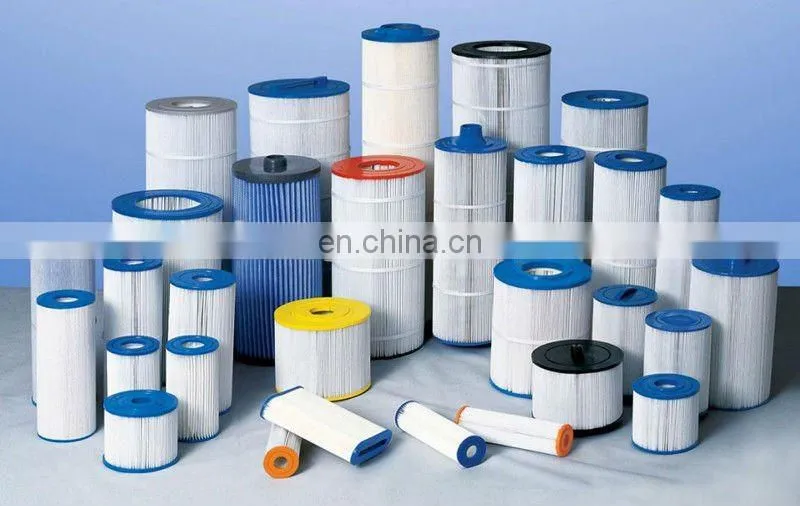 Factory supply 0.45,1,2,3,10 MICRON Polyester pleated swimming pool spa cartridge filter