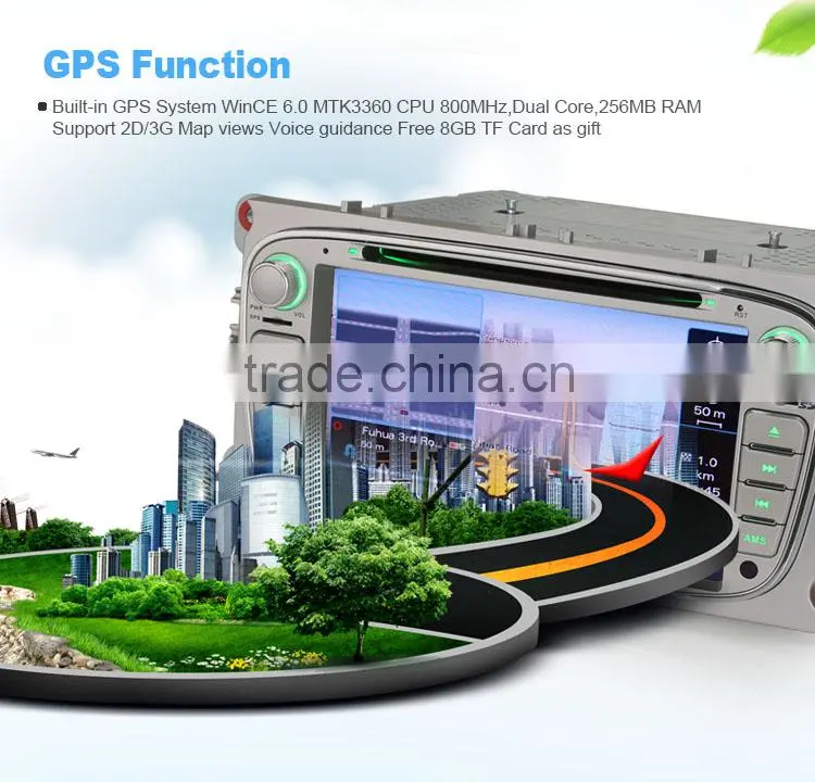 Erisin ES7608M 2 Din 7 inch Car Stereo System GPS for Mondeo Galaxy
