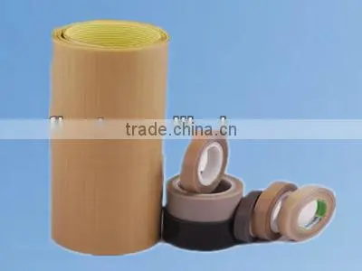 Heat resistant feature and single sided adhesive side PTFE teflon fabric tape with excellent abrasion resistance made in China