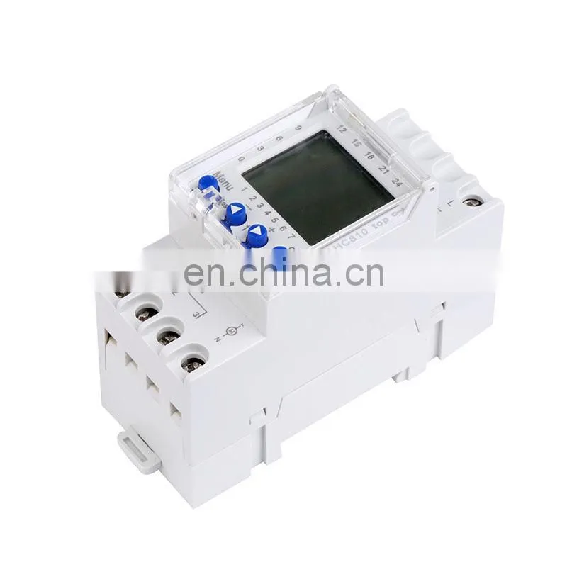 AHC810 multi-channel programmable digital mini electronic countdown timer switch, Digital Din Rail Timer Programmable timer