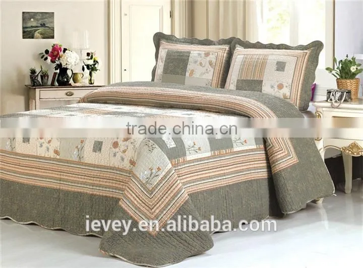 king size cotton cheap top quality plain style reactive printed wholesale comforter sets bedding