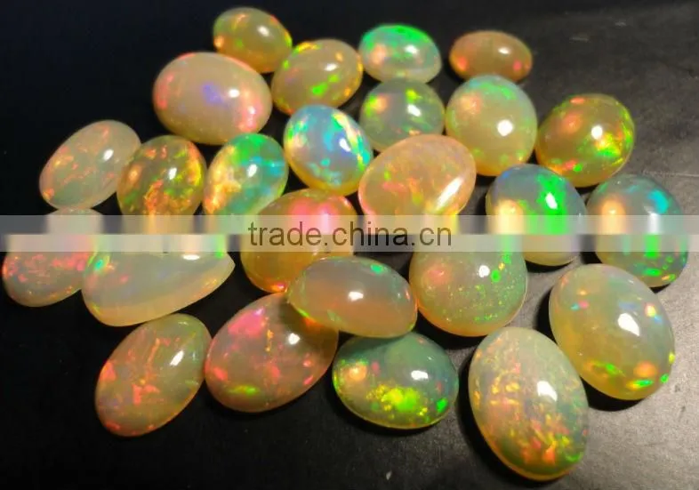 Fire welo opal Ethiopian cabochon calibrated natrual semi precious stones gems strands