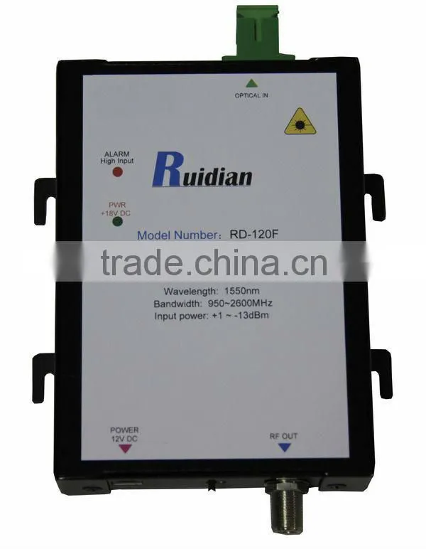L band satellite optical fiber receiver build in filter/receiver satellite