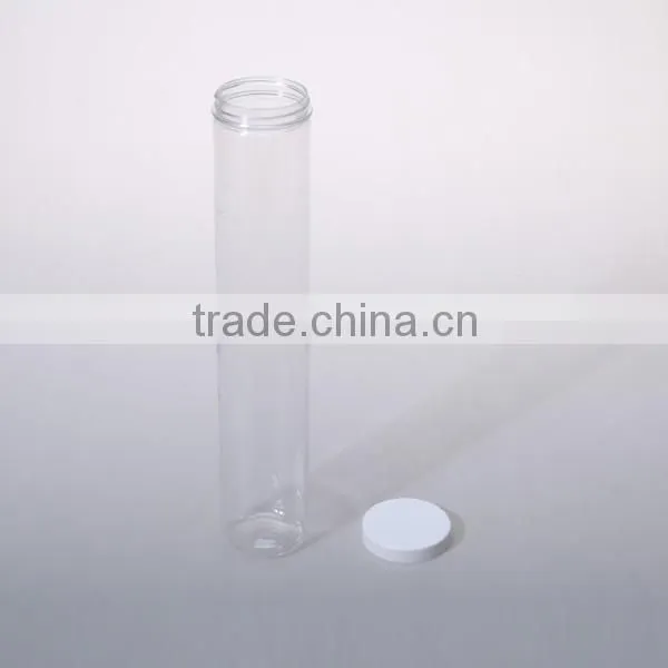 Clear PET plastic tall bottle for nut/candy/honey