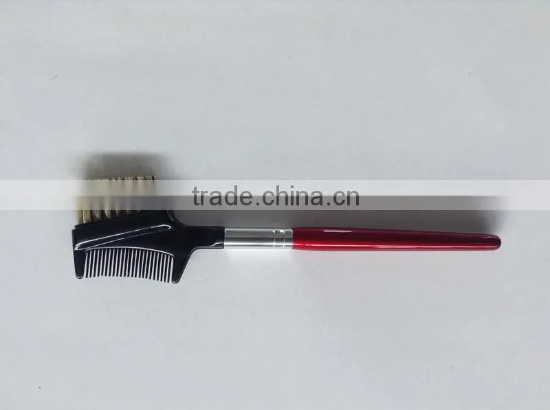 Red handle 6pcs goat hair makeup brush kits for beauty