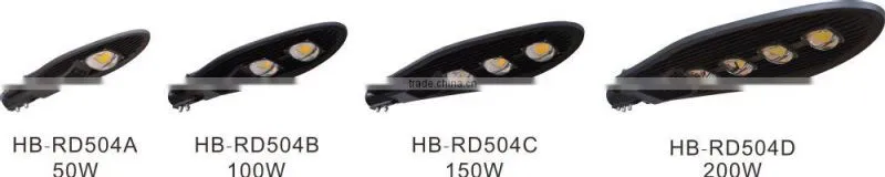 50W 100w 150w 200w IP67 lamp housing price 5 years warranty led street light