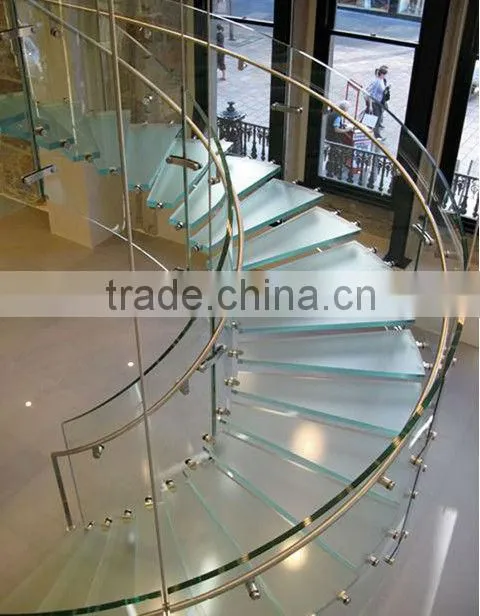 glass spiral stairs for home