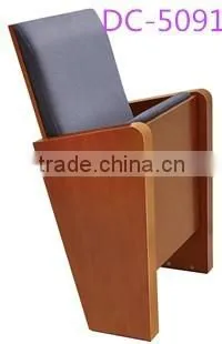 wooden auditorium seat