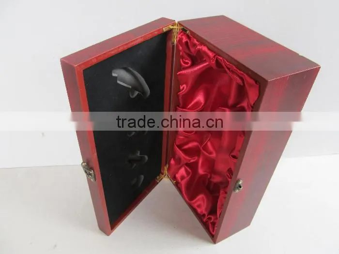 Double bottle wooden wine gift packaging boxes wholesale accept OEM