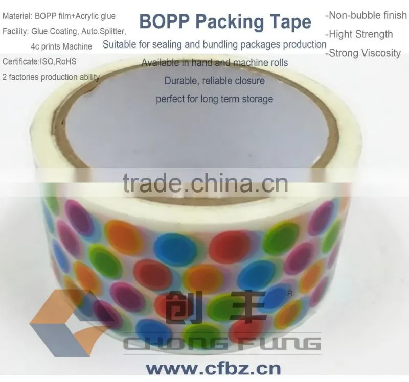 Bopp self adhesive tape with logo
