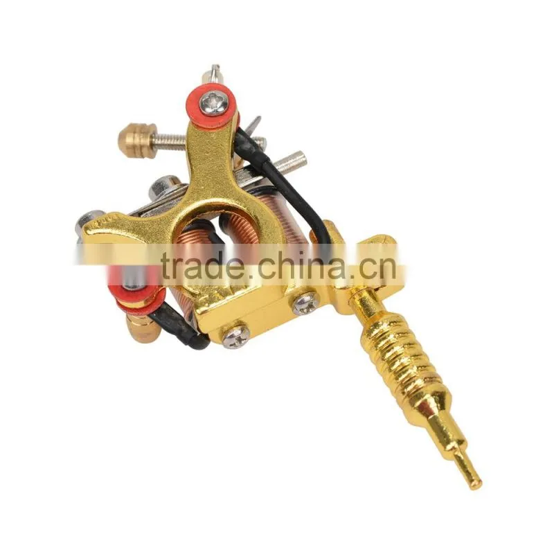 Trendy Golden/Silver Mini Toy Tattoo Machine prices Pendant with long Chain