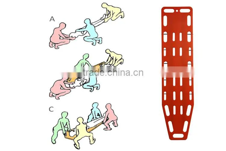 Enhanced Medical Plastic Rescue Spine Board