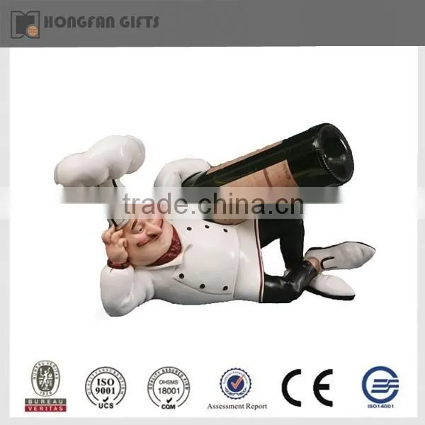 2015 new product kitchen ware decoration resin chef