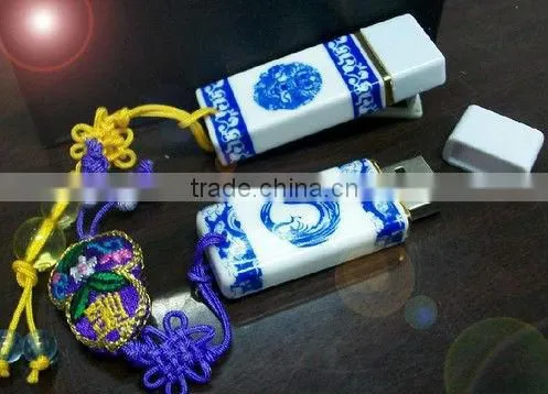 Hot Sale High Quality Chinese Style Promotional Full Memory 32GB Ceramic USB