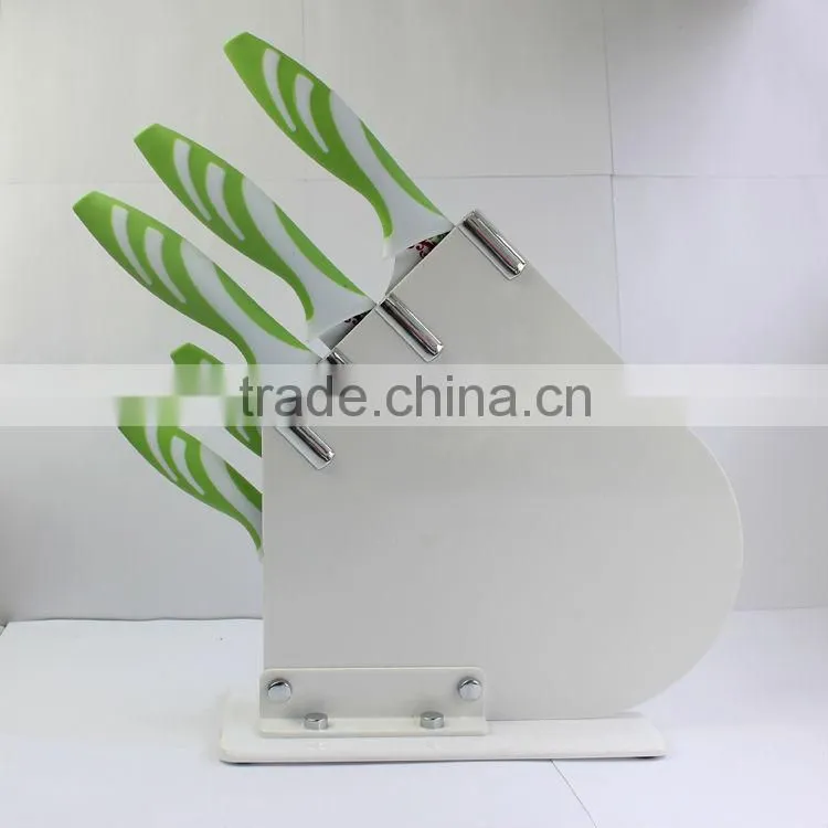 Beautiful printing flower kitchen knives sets